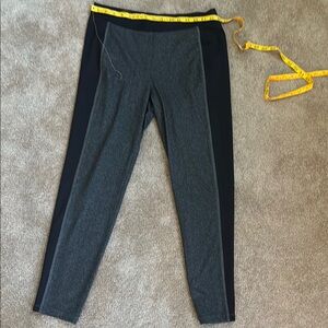Eileen Fisher Charcoal and Black leggings